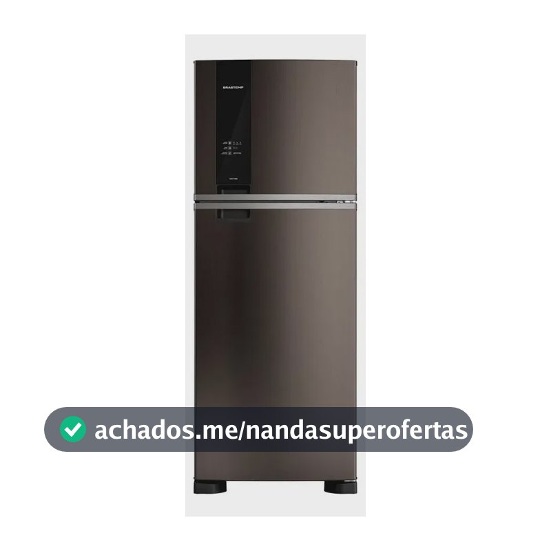 Geladeira Brastemp Brm55fe Frost Free Duplex 463l Preta Preto
