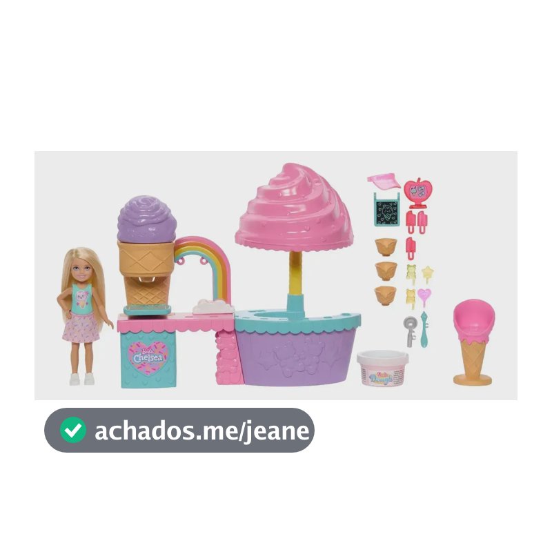 Barbie Chelsea Conjunto De Brinquedo Jogo Sorveteria Multicolorido