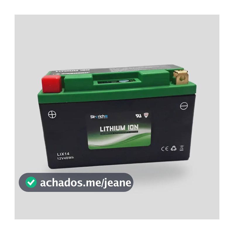 Bateria Lítio Lix14 Shadow 750 Xt660 Versys 650 V-strom 650 Esquerdo