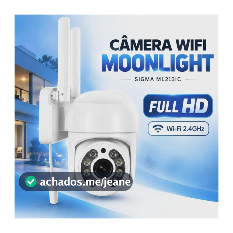 Câmera Segurança Ip Wifi Visão Noturna Em Cores 1mp Hd Ip66 Branco-icsee