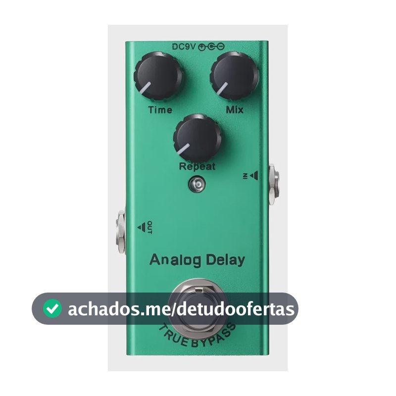Pedal Rohs Eco Guitarra Voz Sax Violão  Analog Delay Verde