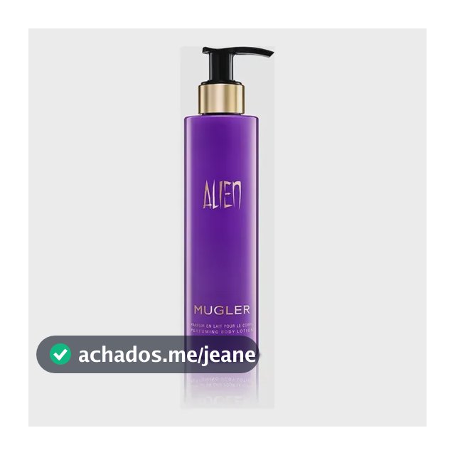 Loção Hidratante Corporal Iluminadora e Perfumada, Hidratação Intensa com Fragrância Floral Amadeirada e Âmbar, Pele Macia e Radiante, Alien Mugler, 200ml