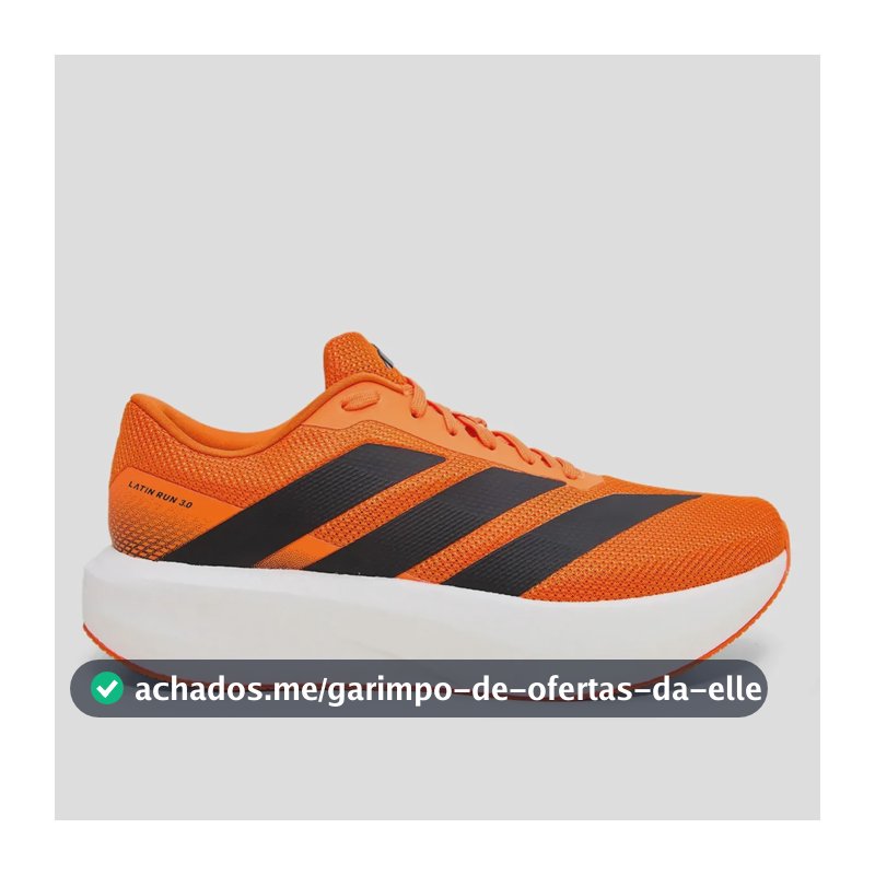 Tênis adidas Latin Run 3.0 Masculino Corrida Cloudfoam Laranja 40 Br
