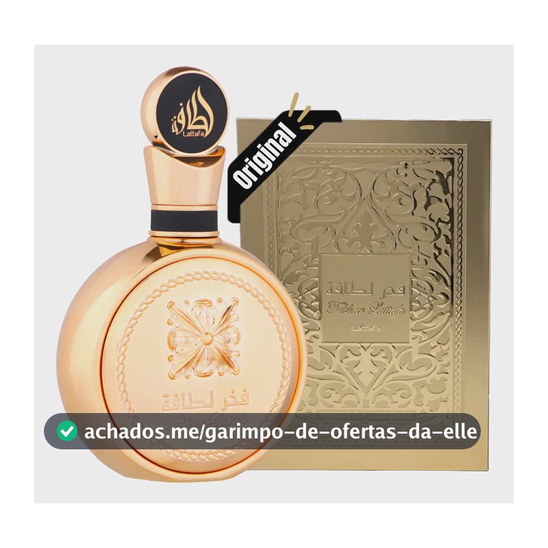 Perfume Árabe Lattafa Fakhar Gold Extrait Eau De Parfum 100m