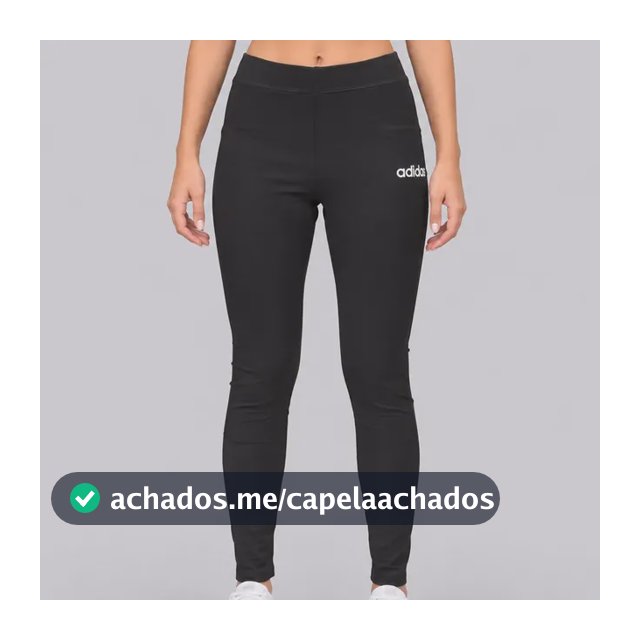 Calça Legging adidas Logo Linear Sj Feminina Preta