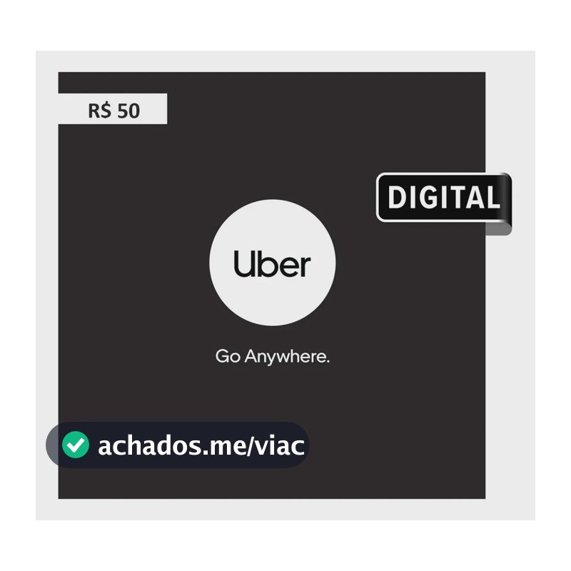 Uber Gift Card R$50 (Digital)