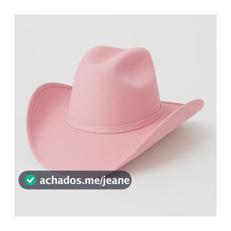 Chapéu Country Ana Castela Boiadera Rodeio Sertanejo Cowgirl Cor Rosa-claro Tamanho Un
