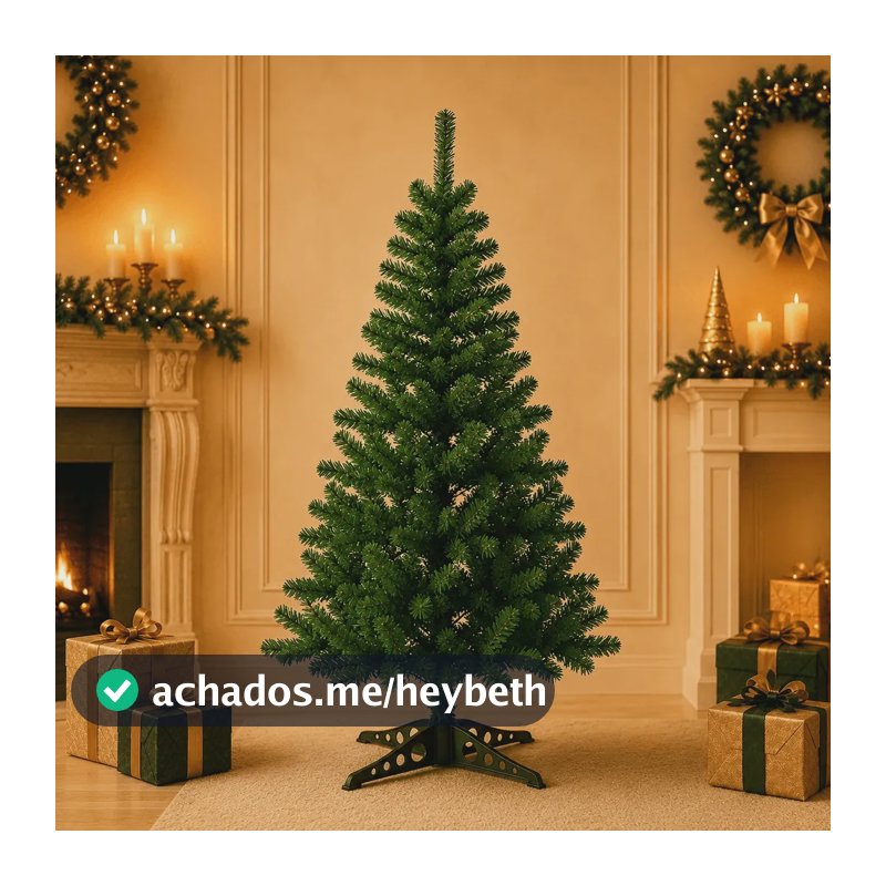 Árvore De Natal 1,20m 120 Galhos Pinheiro Verde Tradicional - Dekasa
