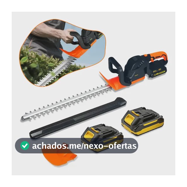 Aparador Cerca Viva 51 Cm 2 Baterias 21v 1000w Profissional Laranja