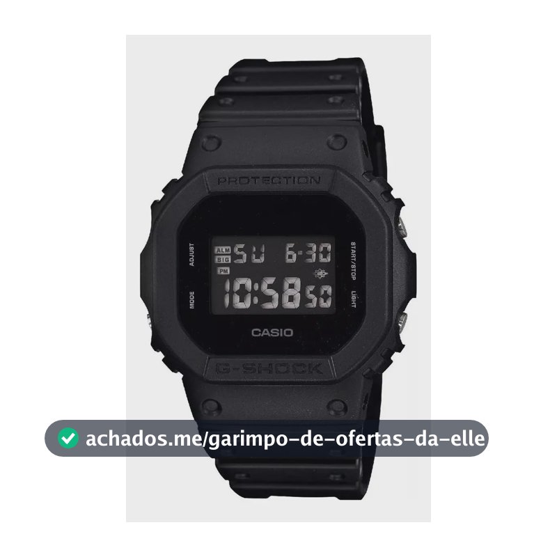 Relógio Casio Masculino G-shock Digital Preto Dw-5600bb-1dr Preto