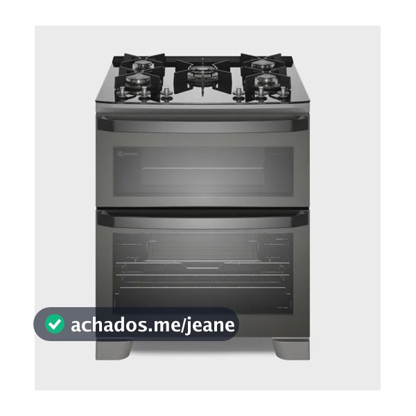 Fogão Electrolux de 5 bocas e fogão Airfry Inox. Gás/elétrico, convetor. Cozinheiro perfeito. Cozer a vapor. Cronômetro. Tecnologia Fastclean.