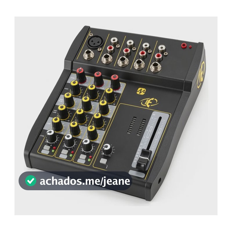Mesa De Som Eros M0302 Mixer 3 Canais Som Automotivo 12v 12v