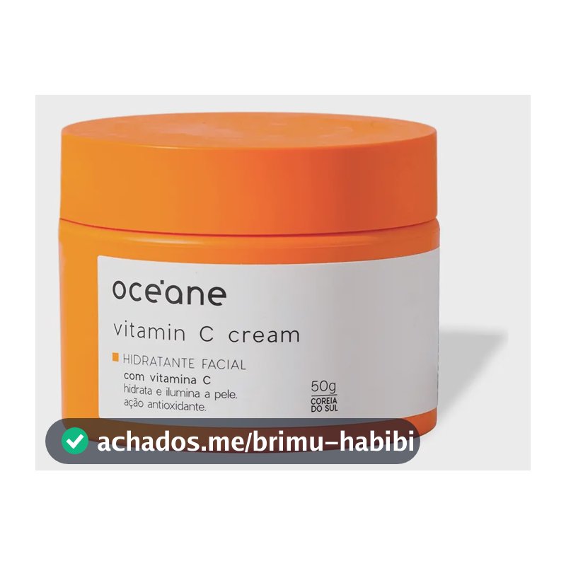 Creme Hidratante Facial Com Vitamina C 50g