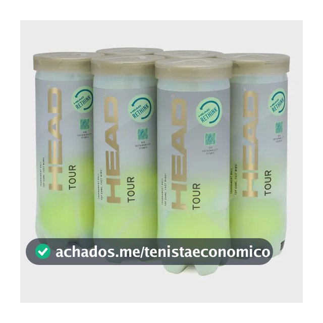 Tennis Bola De Tênis Head Tour 6 Tubos 18 Bolas Ultrapremium Amarelo