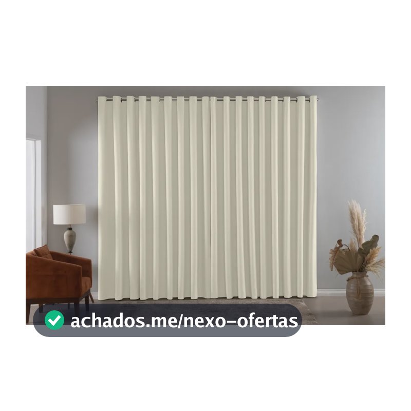 Cortina Blackout 3x2,5 Escurece Retém O Calor 100%