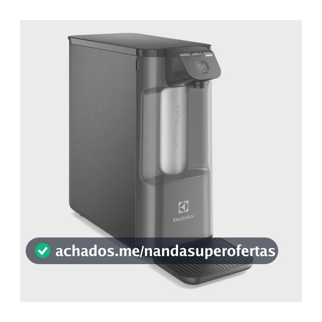Purificador de Água Gelada Fria e Natural Elétrico Compacto Eletrônico placa Filtro refil 6 meses ou 3000l Painel Touch Bivolt Cinza PE12G Electrolux