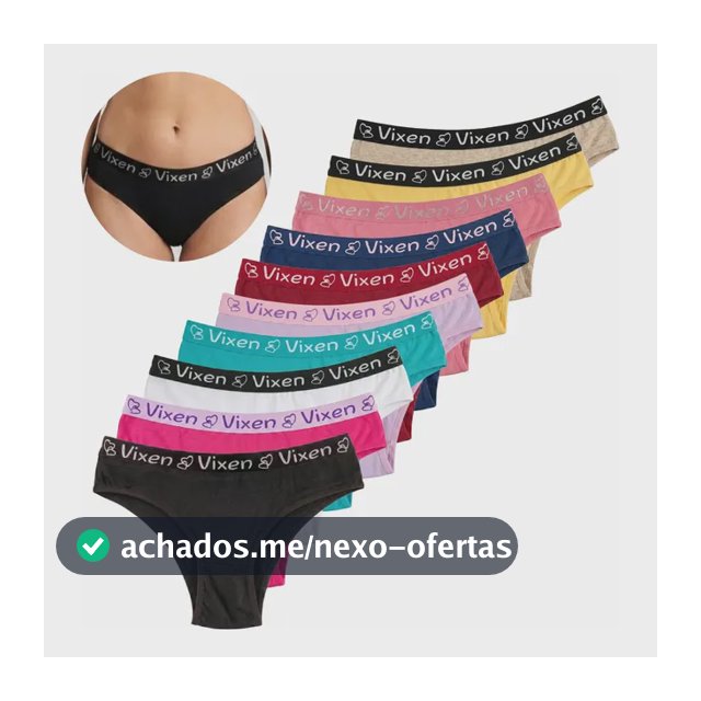 Kit 10 Calcinhas Feminina De Algodão Tanga Adulto Cós Largo