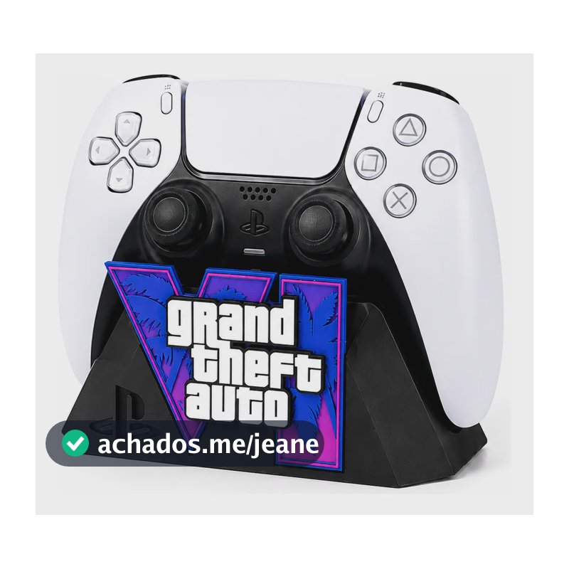 Suporte Gamer Para Controle Ps5 E Xbox Premium 3d Preto Playstation