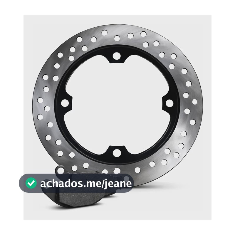 Disco Freio Traseiro + Pastilha Honda Nxr Bros 160 Xre 190