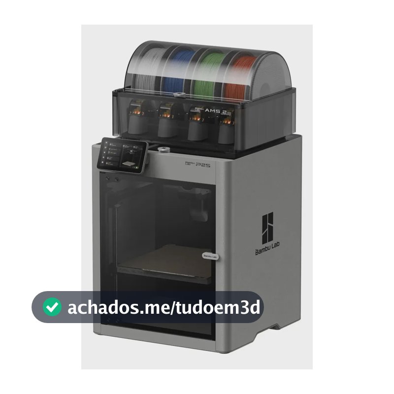 Impressora 3d Bambu Lab P2s Combo Ams 2 Pro Cor Prata
