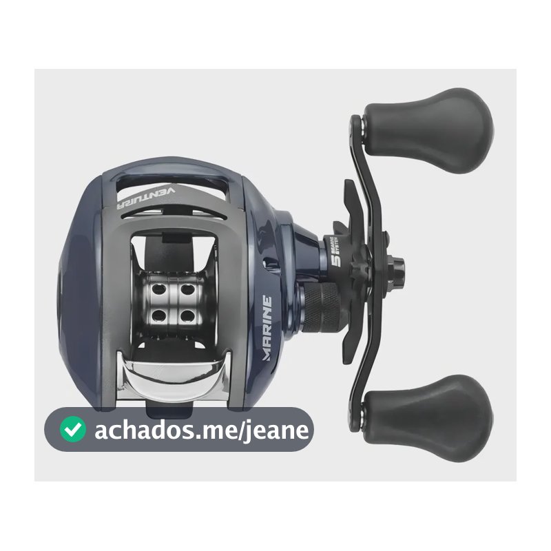 Carretilha Marine Sports Ventura VT5 Esquerda 5 Rolamentos 4kg Freio Magnético