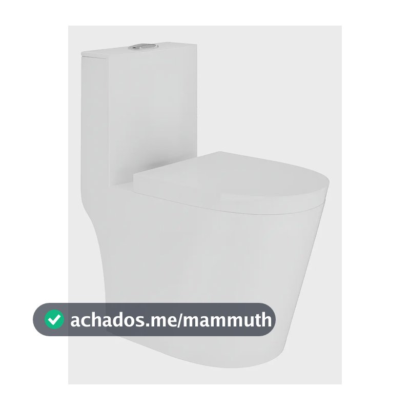 Vaso Sanitário Monobloco Caixa Acoplada Completo Privada Cor Branco Tubrax - VAB0003