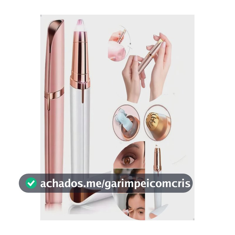 Kit Caneta Depiladora Sobrancelha Indolor Recarregavel Usb Unica Usb Recarregável