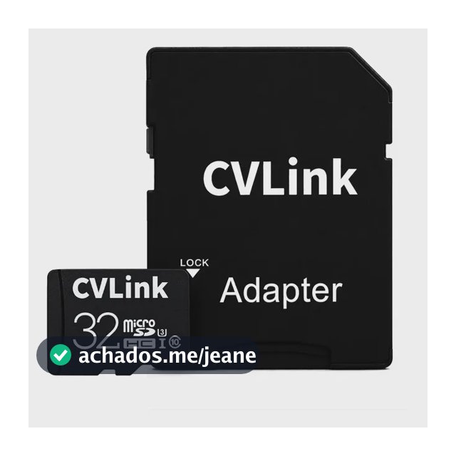 Cartão De Memória Sd Cvlink 32gb V30 U3/uhsi 4k Câmeras