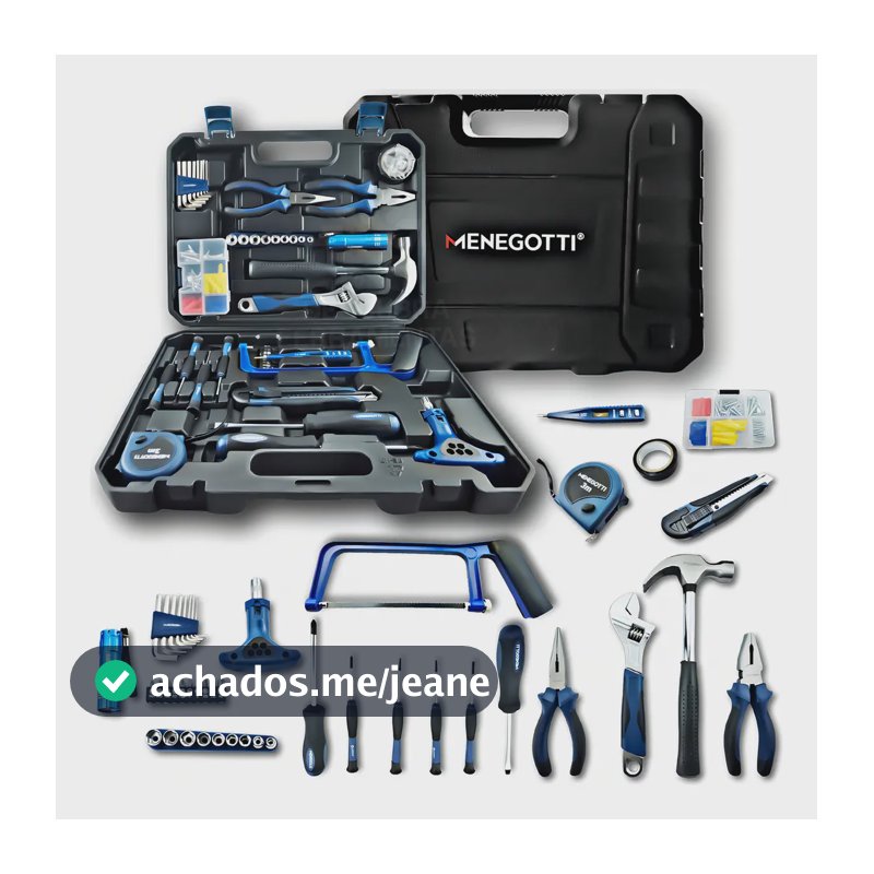 Jogo De Ferramentas Pro 135 Peças Com Maleta Kit Com Chaves Cor Azul-turquesa