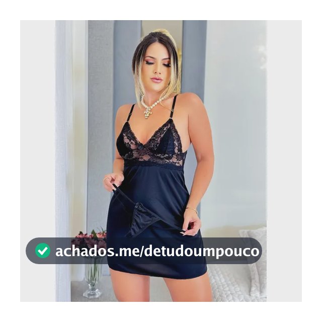 Camisola Premium Intima De Liganete Sexy Com Manga De Luxo