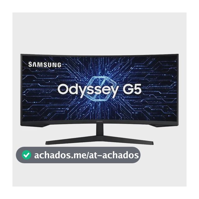 Monitor Gamer Samsung Odyssey G5 34  Uwqhd Preto 127/220v