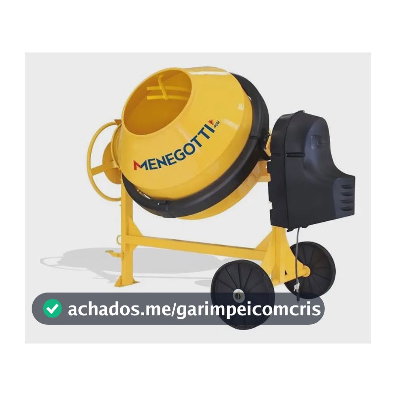 Betoneira Menegotti Prime 400 Litros Com Motor cor Amarelo 220 V