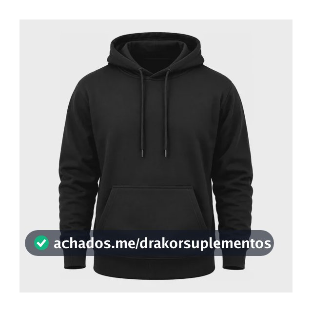 Moletom Canguru Com Capuz Masculino Flanelado Liso