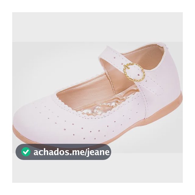 Sapatilha Boneca Infantil Menina Batizado Daminha Branco Ful