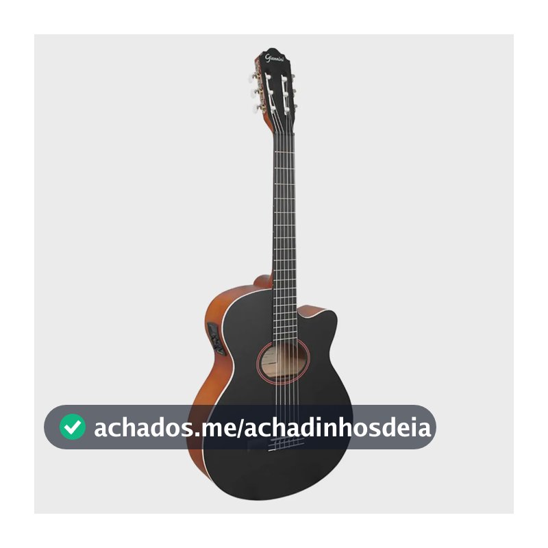 Violão Náilon Eletroacústico Giannini Performance GNF-1D CEQ Color Top Black (CTBK) Destro