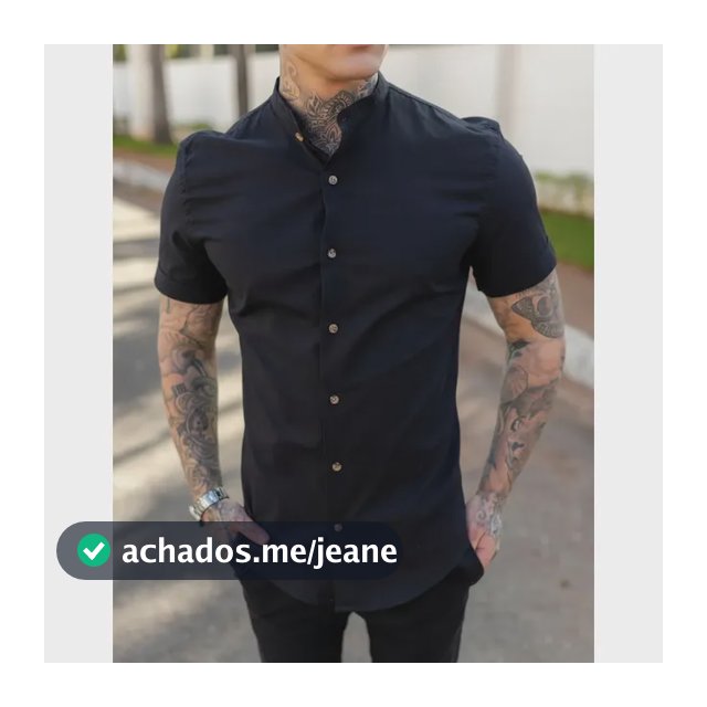 Camisa Social Slim Fit Eterno Masculina Gola Padre