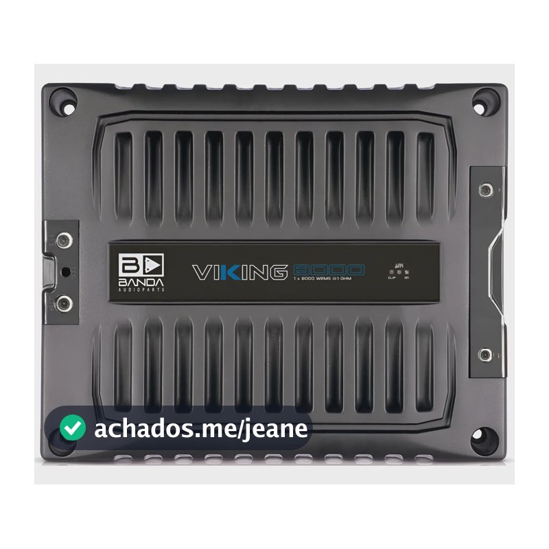 Modulo Amplificador Banda Viking 8001 8000 Wrms 1 Ohm Top Preto