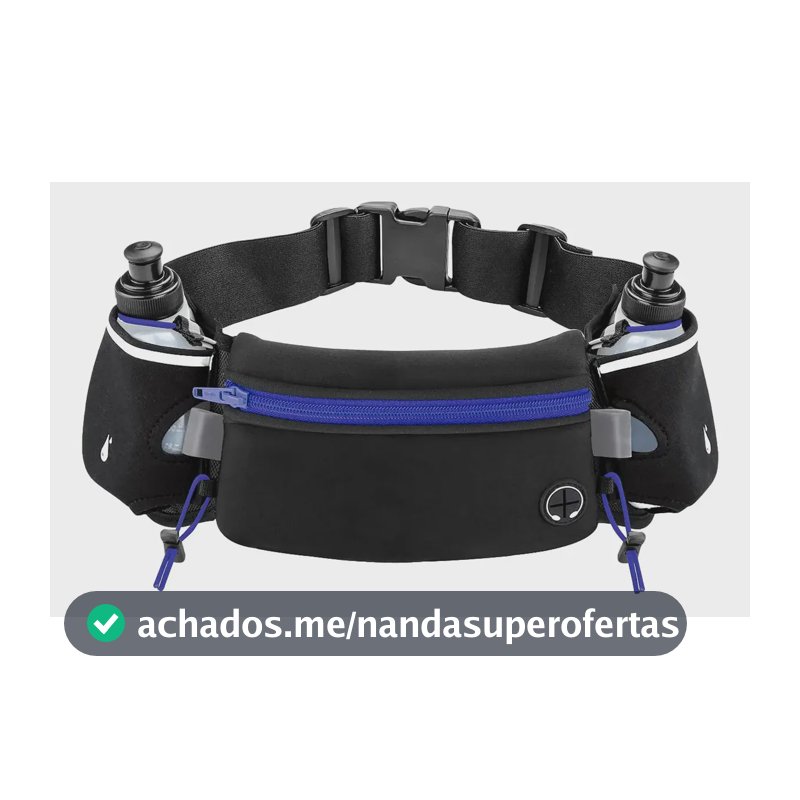 Cinto De Hidratação Para Corrida Pochete 2x Garrafa De Água
