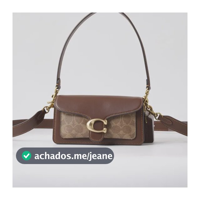 Baveta De Ombro Feminina Exclusiva De Lona Coach Tabby 20 Cy