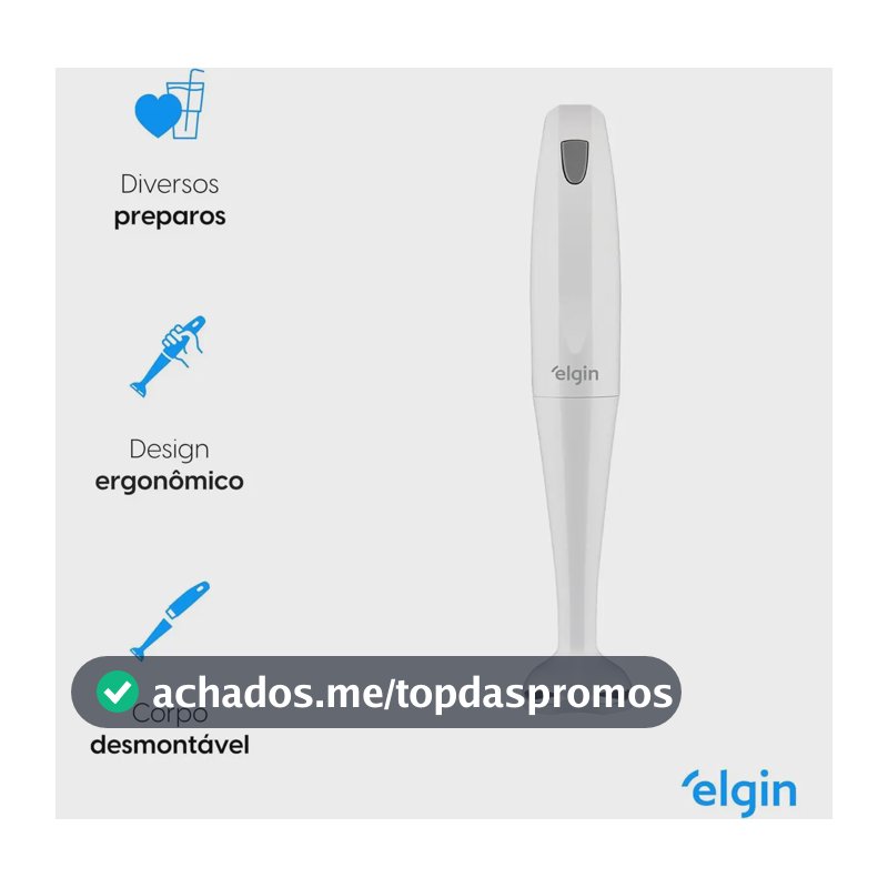 Mixer De Mão 200w Compacto Leve E Ergonômico MIX1001 Elgin
