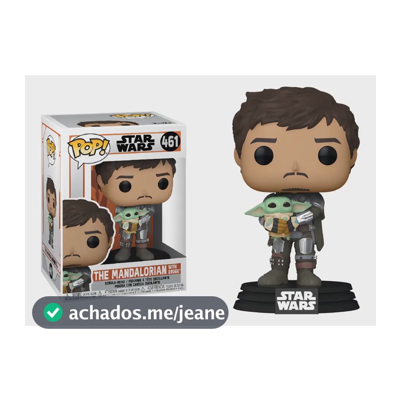 Funko Pop 461 Star Wars O Mandaloriano Com Grogu Chega Hj Sp