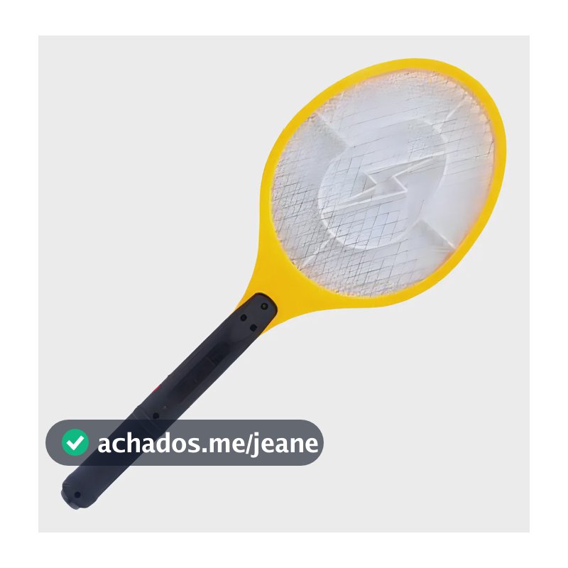 Raquete Elétrica Recarregável HAI BRASIL Mata Mosquitos Bateria Anti-Choque
