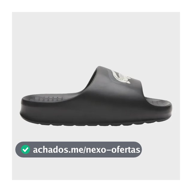 Chinelo Lacoste Masculino Serve Slide 2.0 - Original