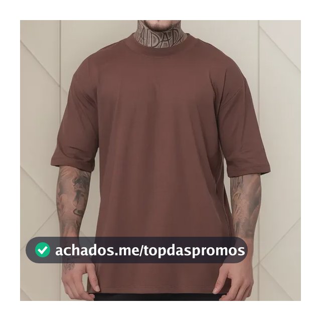 Camiseta Oversized Streetwear Premium Casual Dia A Dia