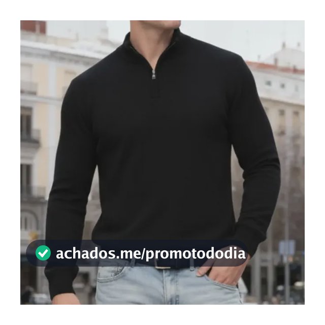 Suéter Masculino Gola V Zíper Tricô Inverno Casual Trabalho