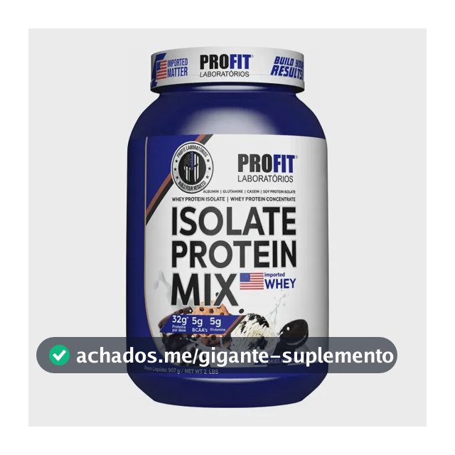 Isolate Protein Mix Whey Isolado Bcaa Glutamina Profit Labs
