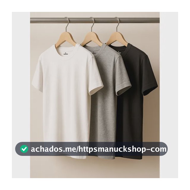 Kit 3 Camisetas Algodão Dia Dia Sandrini Básica Conforto