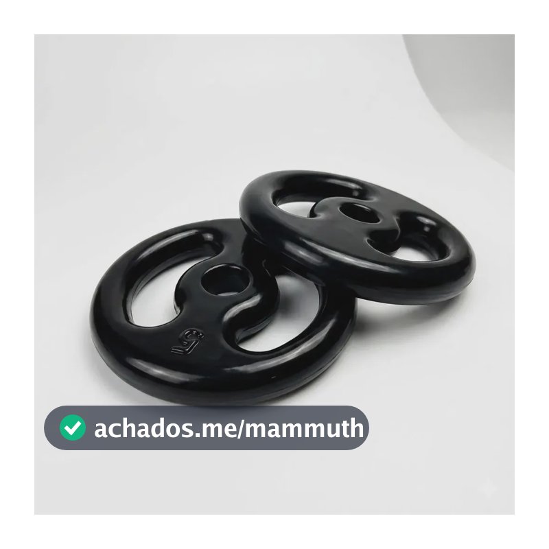 2 Anilhas 5Kg Emborrachadas (Par) Musculação Fitness Academia Treino Peso Esporte Ferduor Esporte Fisioterapia Recuperação Muscular Remada Força Anilha Halter Físicos Esporte Força Fitness Peso Kg