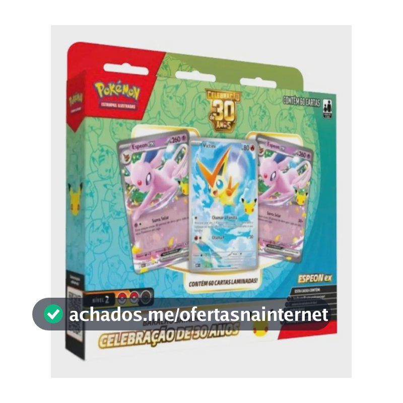 Baralho Batalha Pokémon Celebrações 30 Anos Espeon Ex Tcg