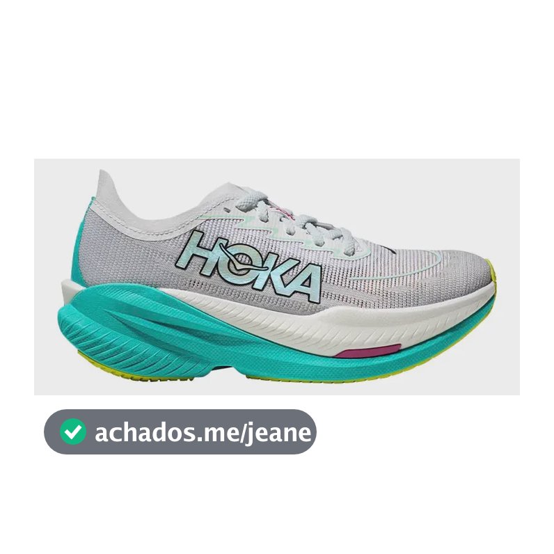 Tênis Feminino Hoka Mach X 2 Branco/verde 39 Br